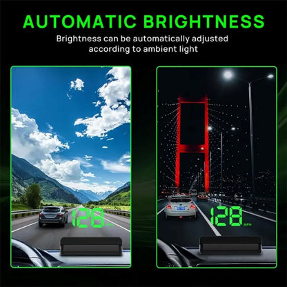 GPS Head-Up Display for Cars – Digital MPH Speedometer with HUD Projection