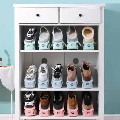 🔥🔥Double Layer Free Standing Shoe Rack