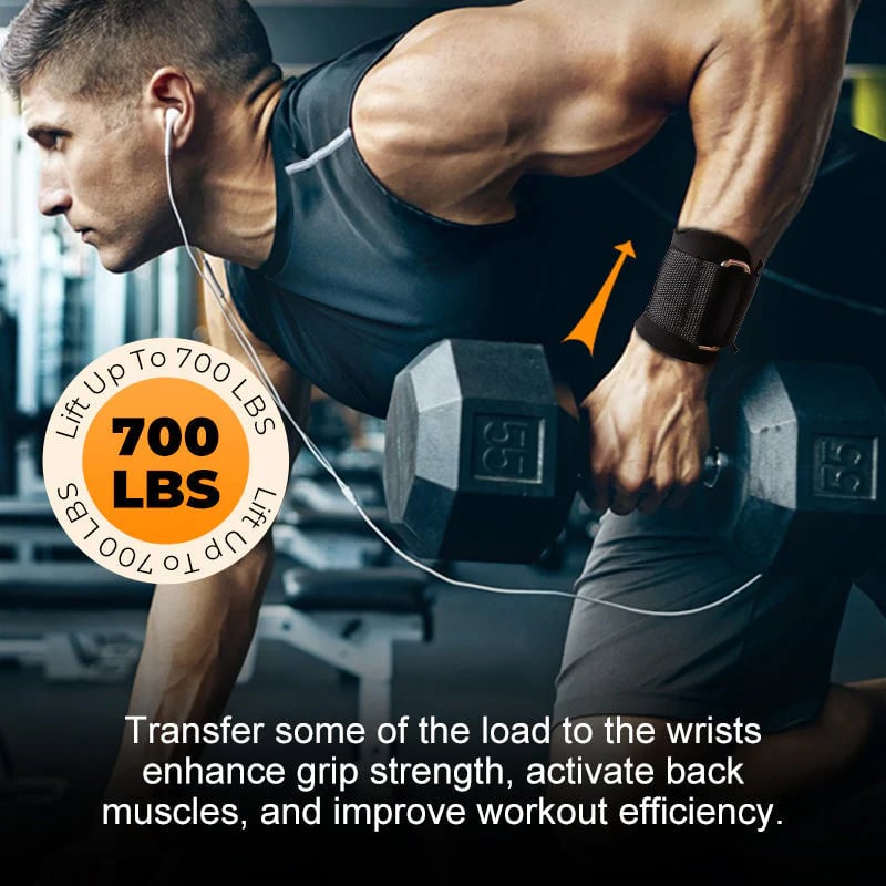 🔥Heavy Duty Weight Lifting Wrist Hook Straps