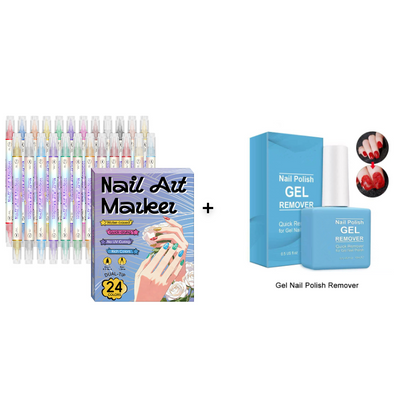 🥳2026 HOT SALE🥳💞50K+ SOLD!✨🎨 50% OFF! Dual‑Tip Nail Art Pens – Quick‑dry, no UV lamp. Fine & brush tips. 12/24 vibrant colors. Easy DIY at home. No smudges, just art! 💅🖌️