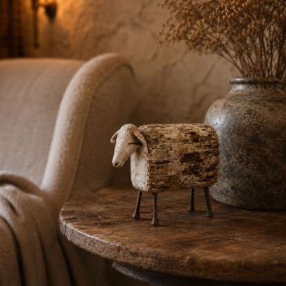 Vintage Longhorn Bull Sculpture