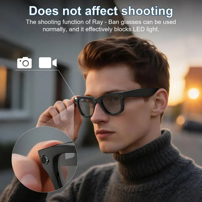 🔥12Pcs/Box Smart Glasses LED Privacy Stickers, Light Block Stickers for AI Smart Glasses