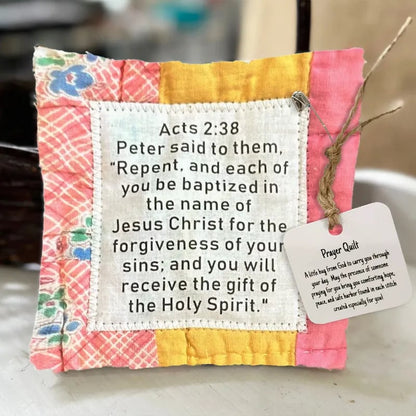 🔥Limited Time Buy 1 Get 1 Free🔥✝️Best Encouraged And Blessed Gift-Prayer Quilt with cross inside