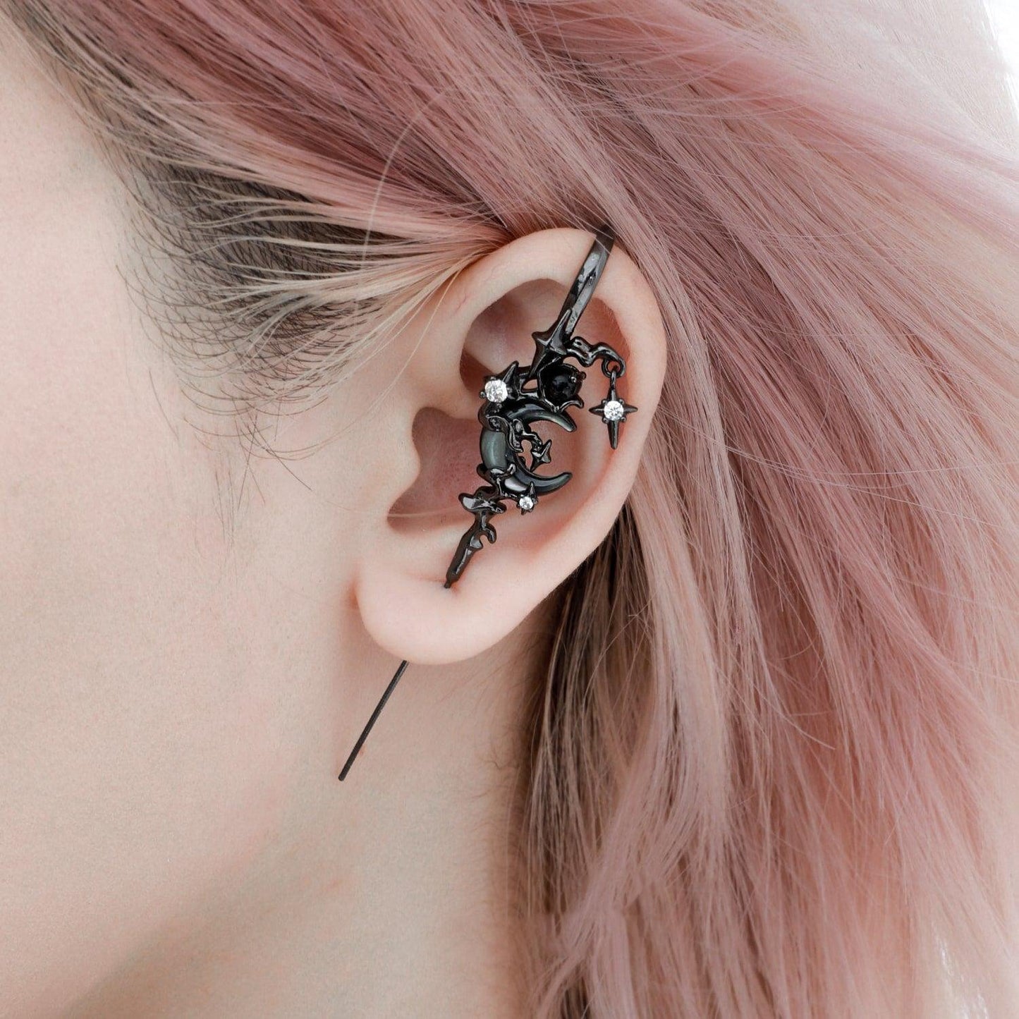 😍😍😍MYTH OF THE MOON Ear Hook Needle Piercing Earring 🔥🔥🔥Buy 2 Get 10% Off
