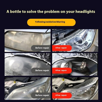 📢🔥Free sponge and rag🚘Automotive Headlamp Restoration Fluid Kit