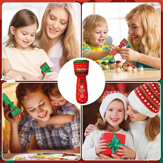 🔥HOT SALE 49% OFF -🎃👻Kids Halloween Christmas Projection Flashlight Toy – Create Magical Bedtime Stories With 24 Festive Light Slides