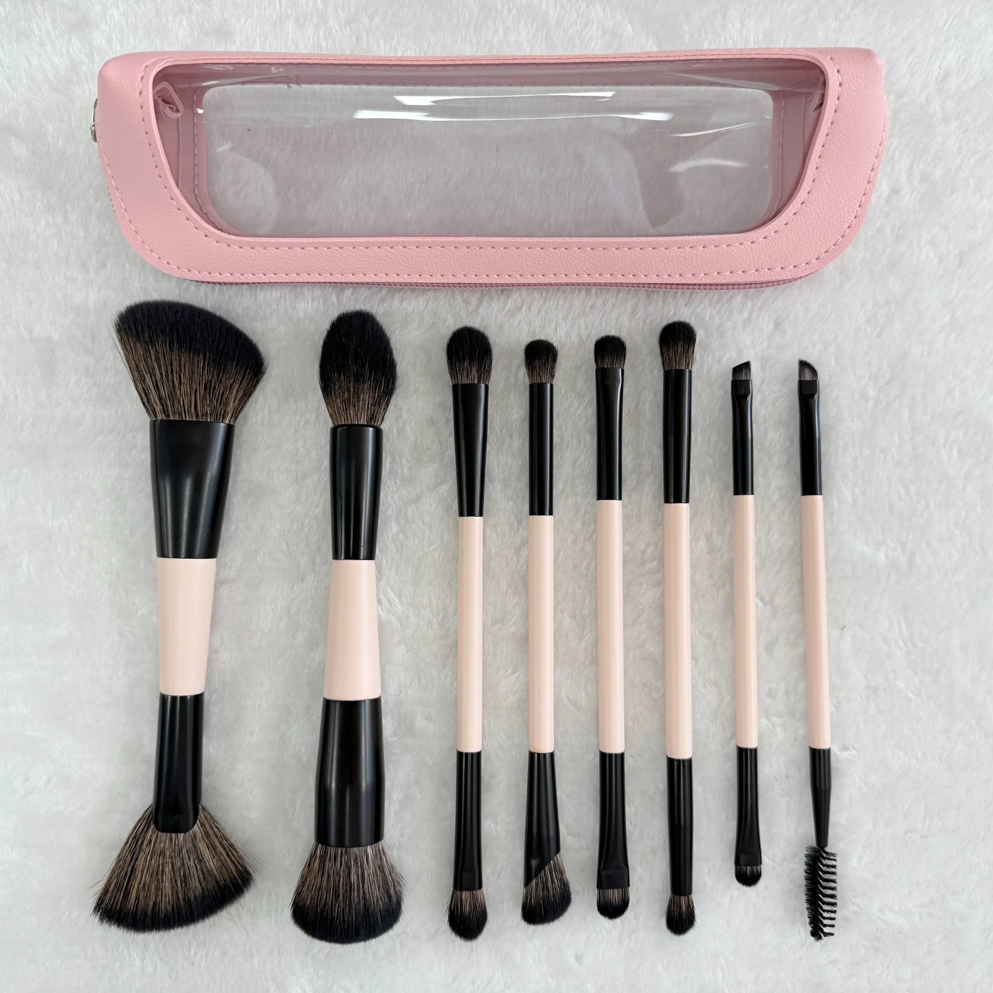 🌸 Multi-Compartment Makeup Brush Organizer Case