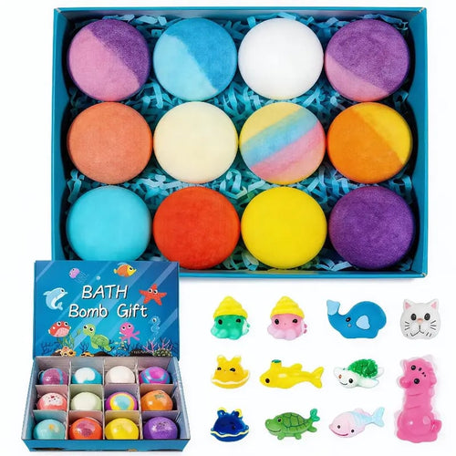 🔥LAST DAY 49% OFF🛁 Natural Bath Bombs for Kids with Mega Bubbles & Surprise Inside 🥚✨