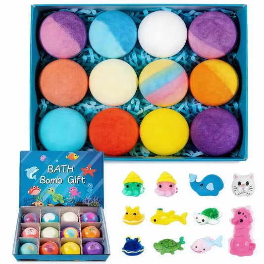 🔥LAST DAY 49% OFF🛁 Natural Bath Bombs for Kids with Mega Bubbles & Surprise Inside 🥚✨