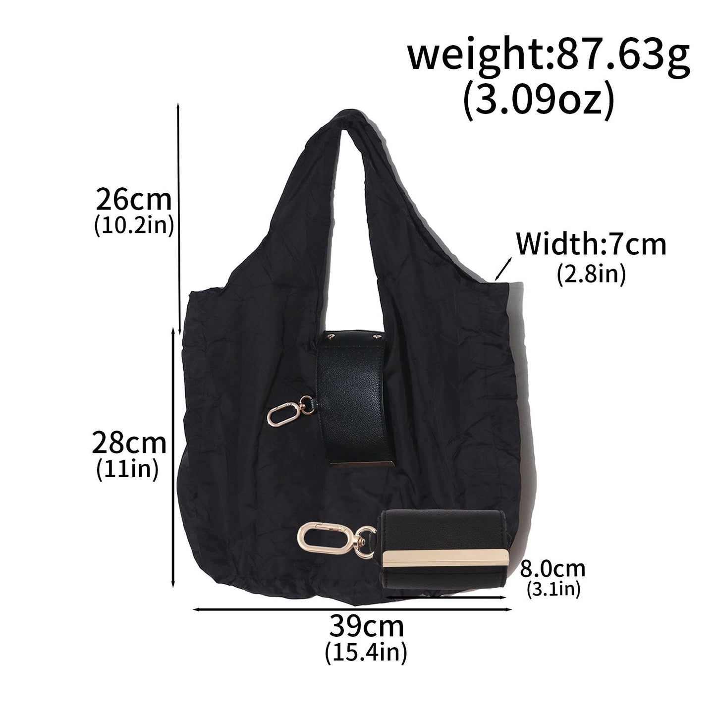 🔥LAST DAY SALE 49% OFF-👜✨Foldable Shopping Bag Keychain Eco-Friendly Reusable Tote Bag