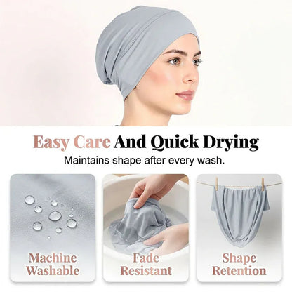 ⏰Soft Stretch Turban Cap for Women