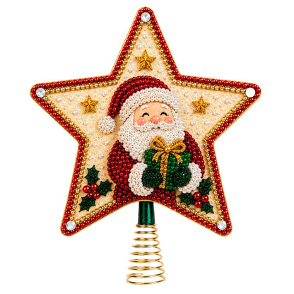 🏆Hot Sale⚡DIY Five-Pointed Star Diamond Painting Christmas Tree Topper