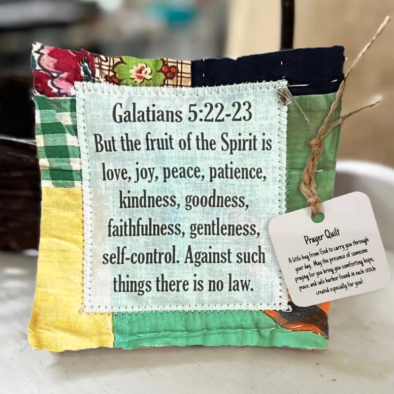 🔥Limited Time Buy 1 Get 1 Free🔥✝️Best Encouraged And Blessed Gift-Prayer Quilt with cross inside