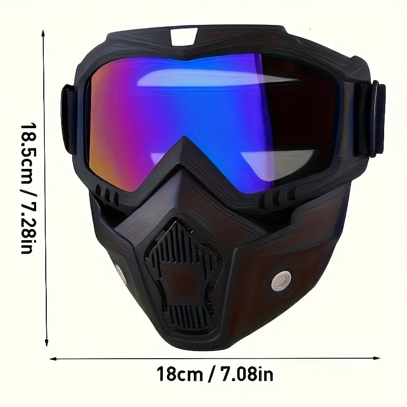 🛡️ Buy 2 Get 1 FREE – Full-Face Safety Goggles with Wide Vision Protection