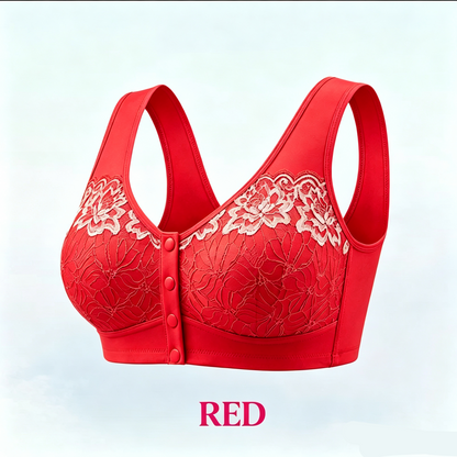 Front Closure Breathable Cotton Lifting Bra for Seniors