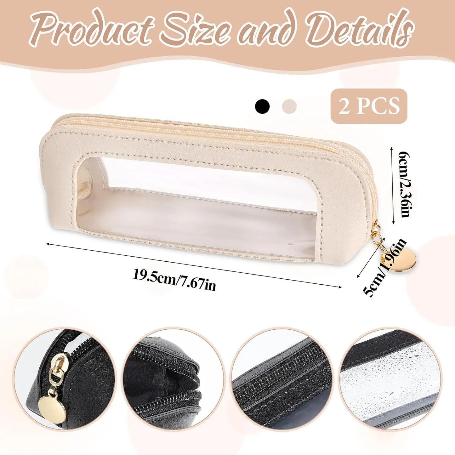 🌸 Multi-Compartment Makeup Brush Organizer Case
