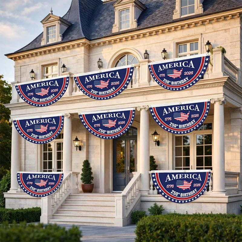 🎇 250th Anniversary USA Fan Flag 🇺🇸 | ✨Buy 1 Get 1 Free