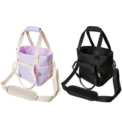 Family Size 4-Compartment Drink Carrier Bag for Coffee Cups & Tumblers