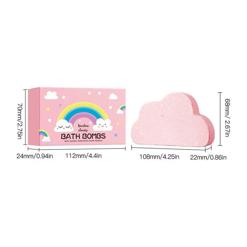 🎉 Rainbow Cloud Bath Bomb
