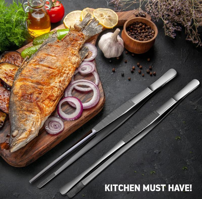 Non-Slip Kitchen Tweezers – 2 PCS   🔥🔥 Buy 2, Get 10% Off