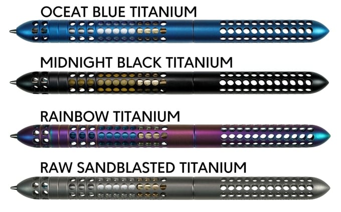 LIGHT: Forever Bendable Titanium Pen, Flexible Portable Metal Pen