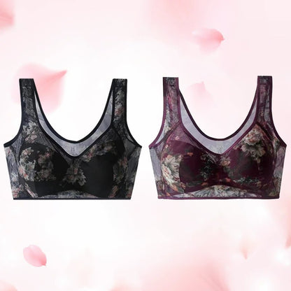 🔥Cooling Comfort Bra Made From Ice Silk And Lace👍