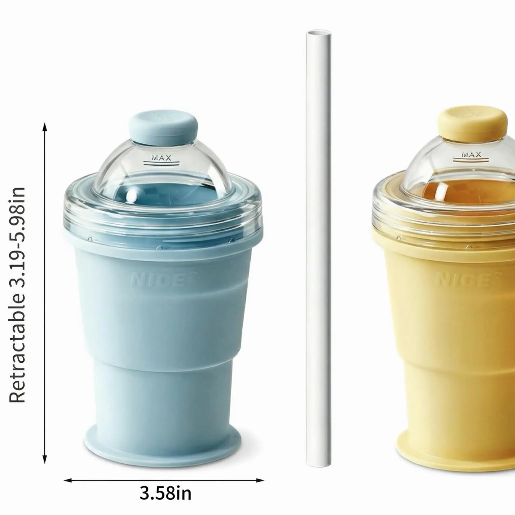 🧊Folding Ice Hockey Cup – Portable Silicone Whiskey Ice Sphere Maker & Drink Cup 🍹