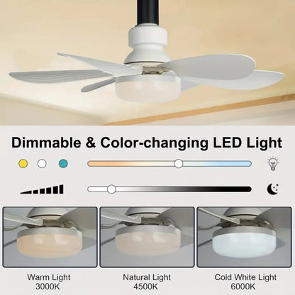 🏆LAST DAY SALE 49% OFF🔥SmartBreez 40W LED Ceiling Fan Light – 20.5” Ultra-Quiet with Remote 🎯 | E27 + FREE B22 Adapter 🔌 | For Bedroom 😴, Kitchen 👩‍🍳 & Garage 🛠️ – UK Ready! 🇬🇧