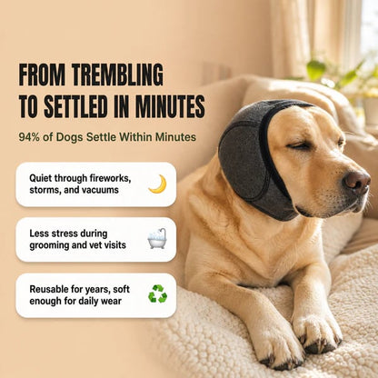 🔥⏰Buy 1 Get 1 Free⏳🔥Sound-Dampening Dog Ear Wrap for Fireworks & Storm Anxiety 🐶