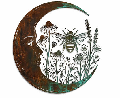 ✨✨Last Day 50% OFF✨🌜️Crescent Moon Bee Wall Decor🐝