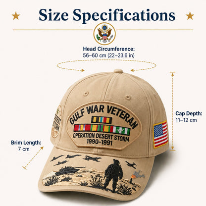 US Last Day Promo: 49% OFF 🎖️ - Gulf War Veteran Tribute Cap