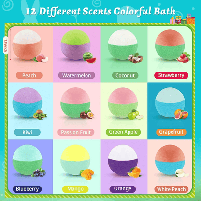🔥LAST DAY 49% OFF🛁 Natural Bath Bombs for Kids with Mega Bubbles & Surprise Inside 🥚✨