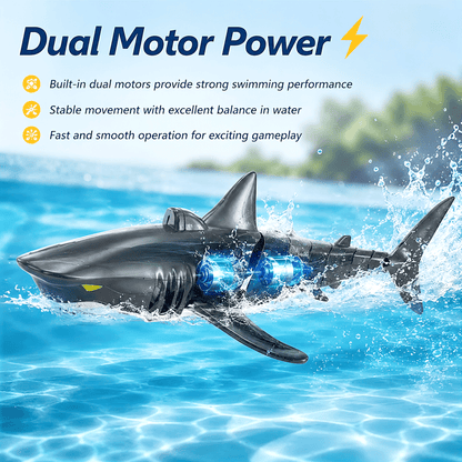 🦈💦2.4G Remote Control Shark Toy – Realistic Swimming RC Shark for Kids