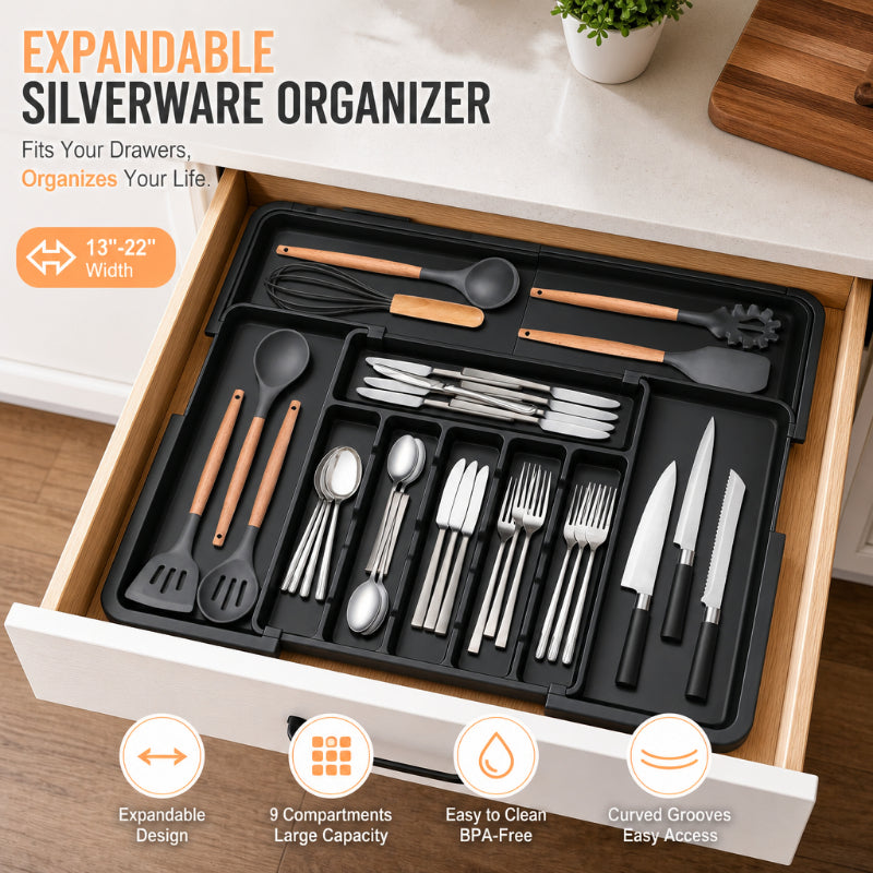 Expandable Drawer Organizer Tray