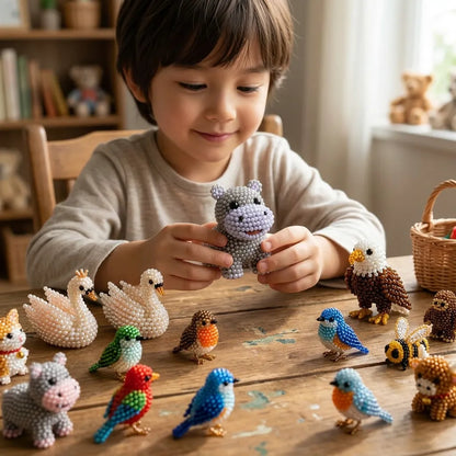 🔥🧵✨ Tiny 3D Beaded Animal DIY Kit(Unfinished Product)