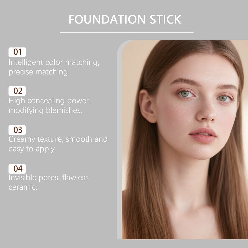 🔥2-in-1 Color-Changing Foundation Stick | Buy 1 Get 1 FREE!🔥