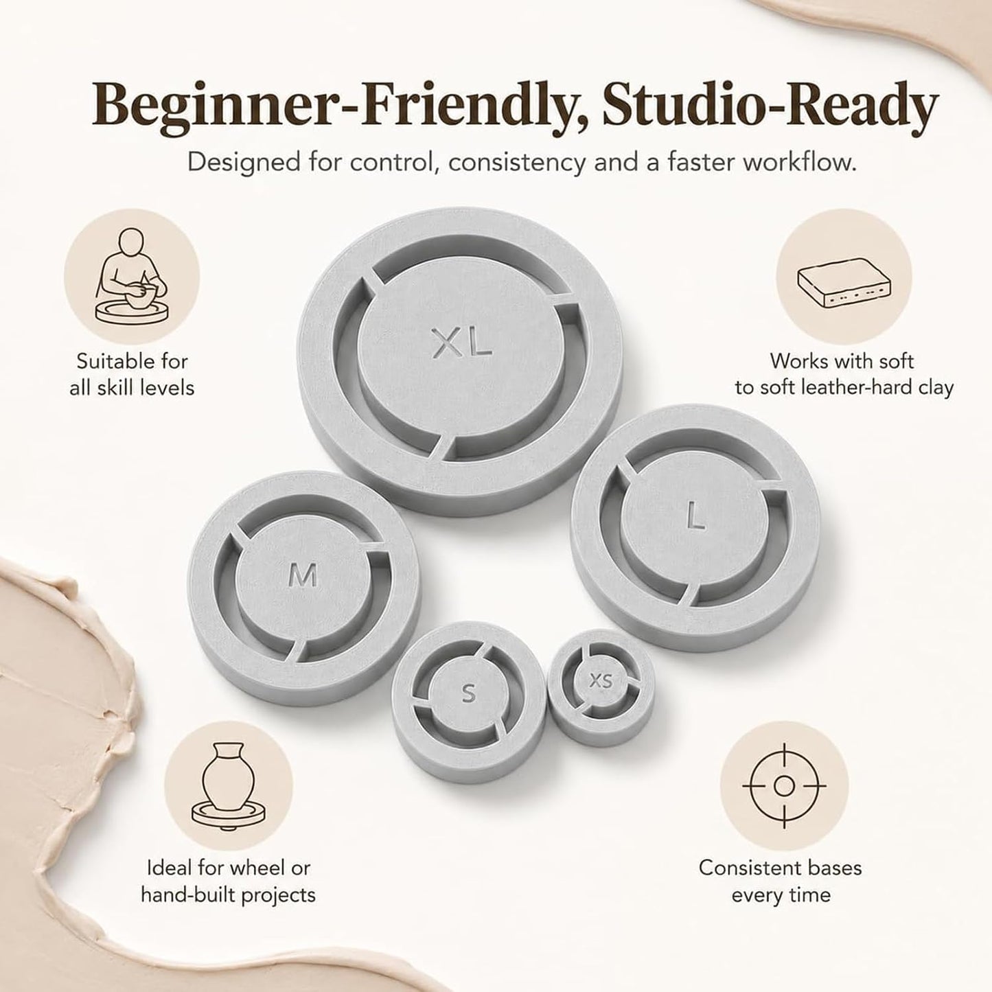 🔥 HOT SALE 🔥🔥Last Day 49% OFF - Pottery Foot Ring Tool