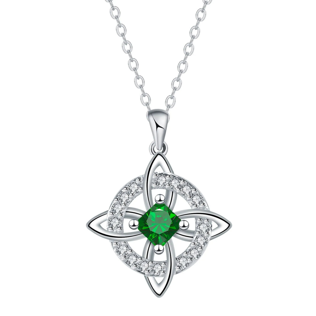 Mystical Birthstone Witches Knot Necklace – Natural Crystal🔮💞Protect Your Loved Ones