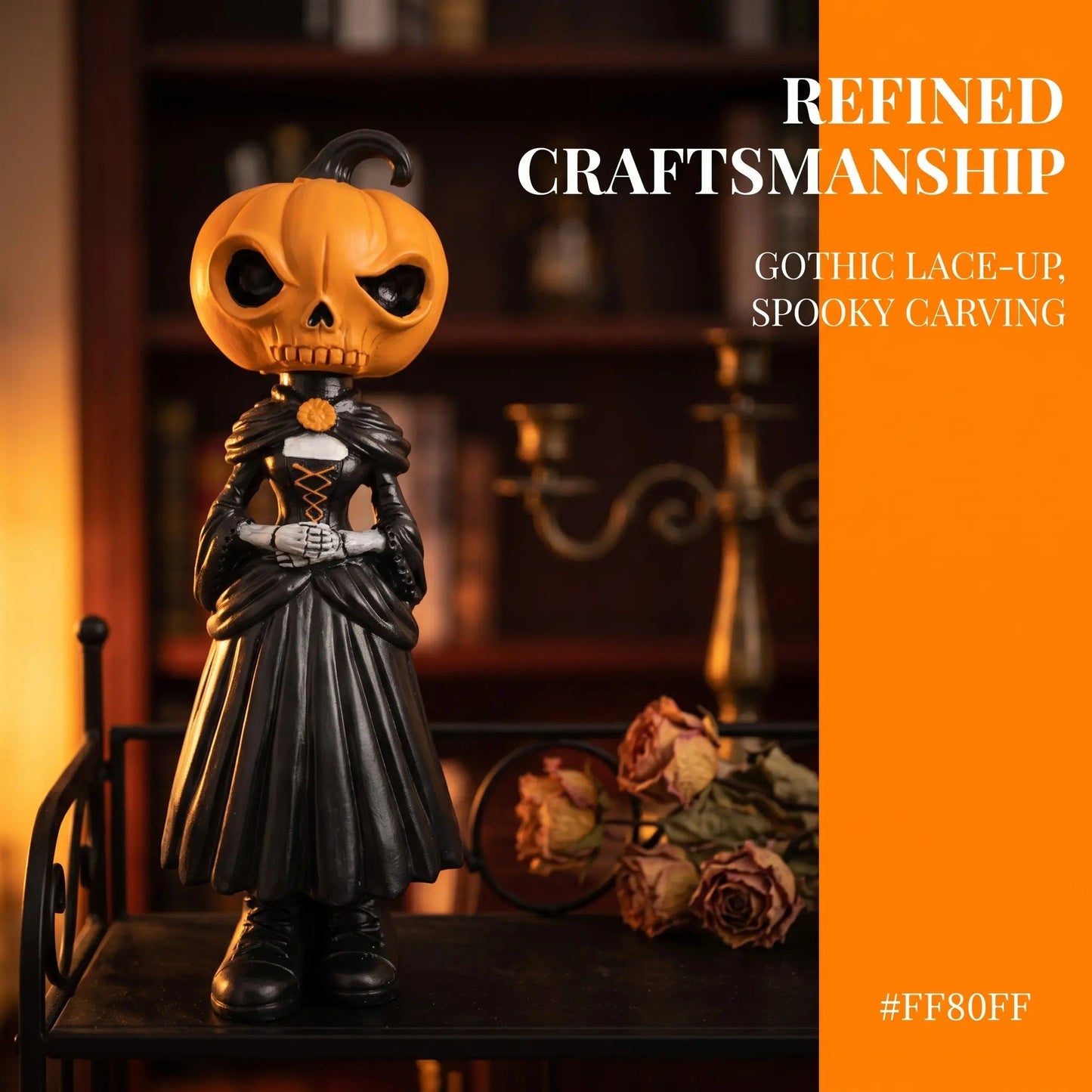 🎁🎉 50% OFF This Week! 🌟👻 Halloween Pumpkin Man Figurine 🎃