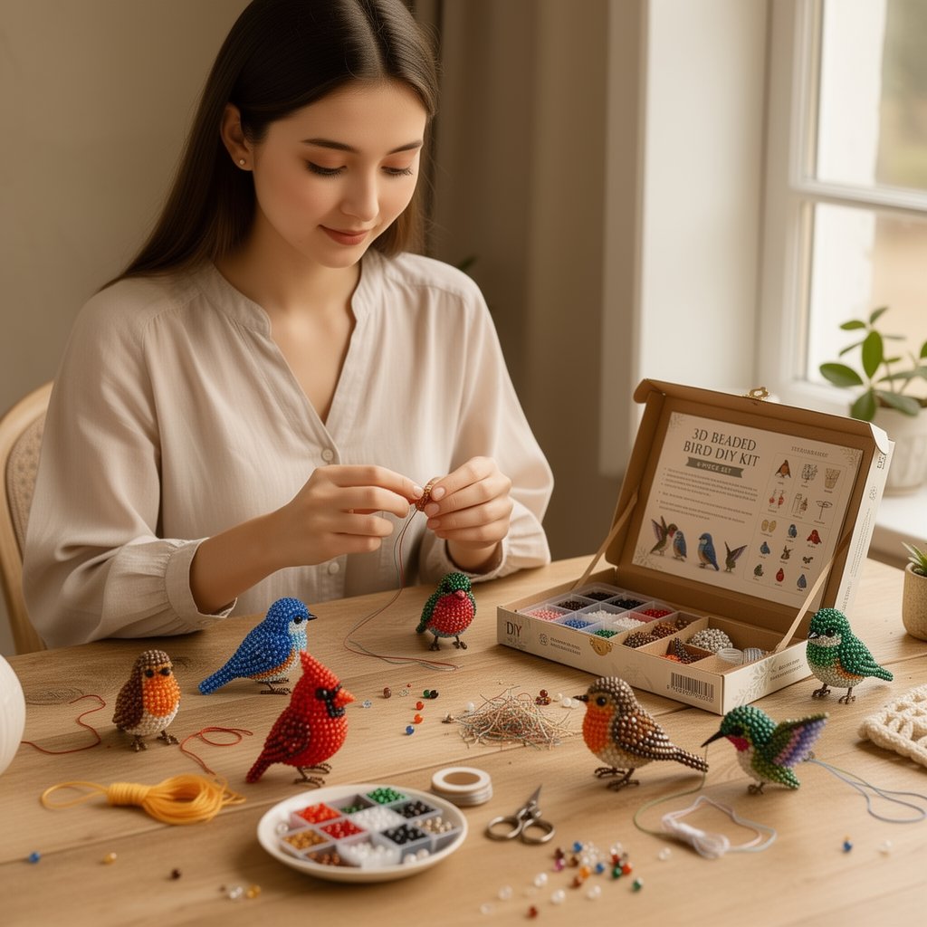 🔥🧵✨ Tiny 3D Beaded Animal DIY Kit(Unfinished Product)