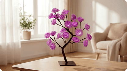 📢📢70% OFF!!⏰🌹Rose Flower Design Tree Night Light🌟