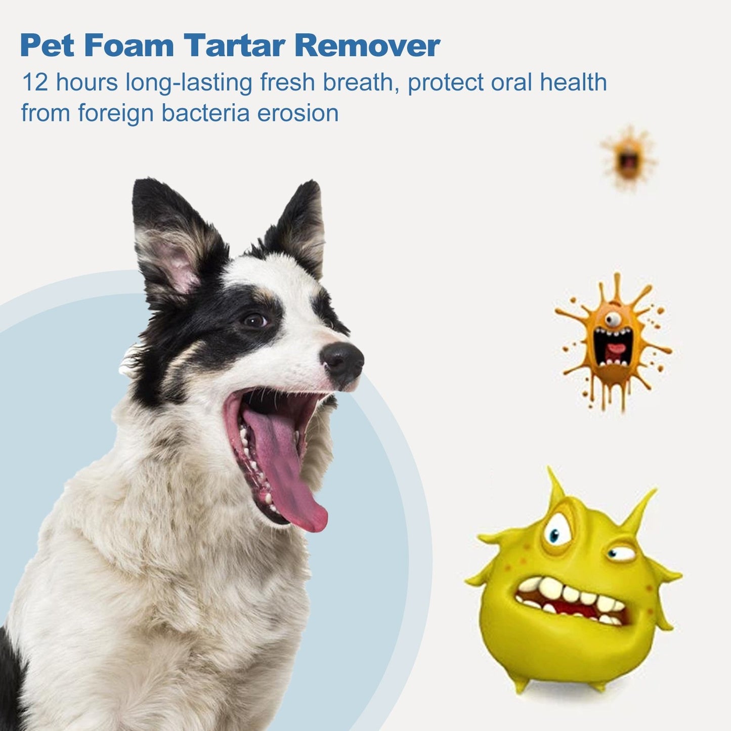 🐶Foam for removing tartar from pet teeth – Fresh breath & healthy teeth, no brushing required!🦷