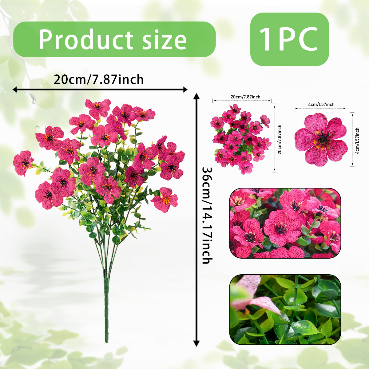 🎁 Last Day Sale - 50% Off 🔥Outdoor/Indoor UV Resistant & Waterproof Artificial Flower Decor🌱