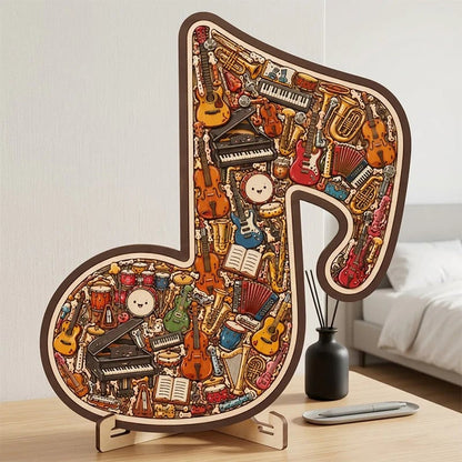 ⌛Limited-time offer🎶Wooden Musical Note Jigsaw Puzzle🧩