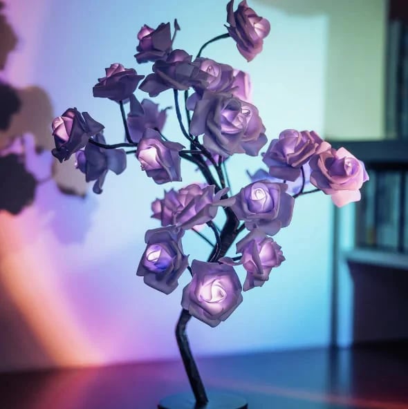 📢📢70% OFF!!⏰🌹Rose Flower Design Tree Night Light🌟
