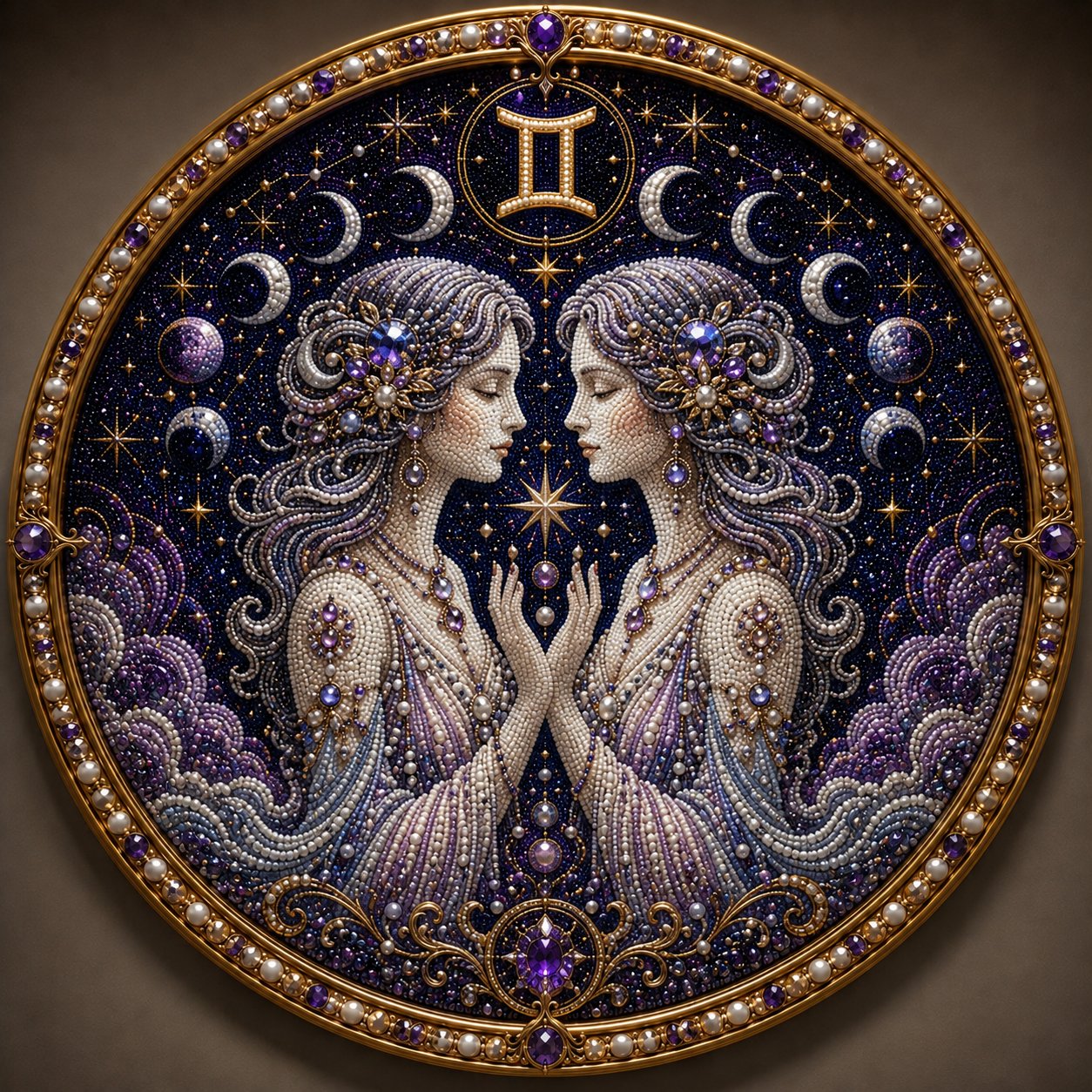 🔥 12 Zodiac Signs Pearl Art Kit ♈🌙