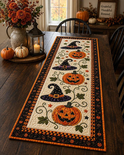🎃Autumn Spell Quilted Table Runner