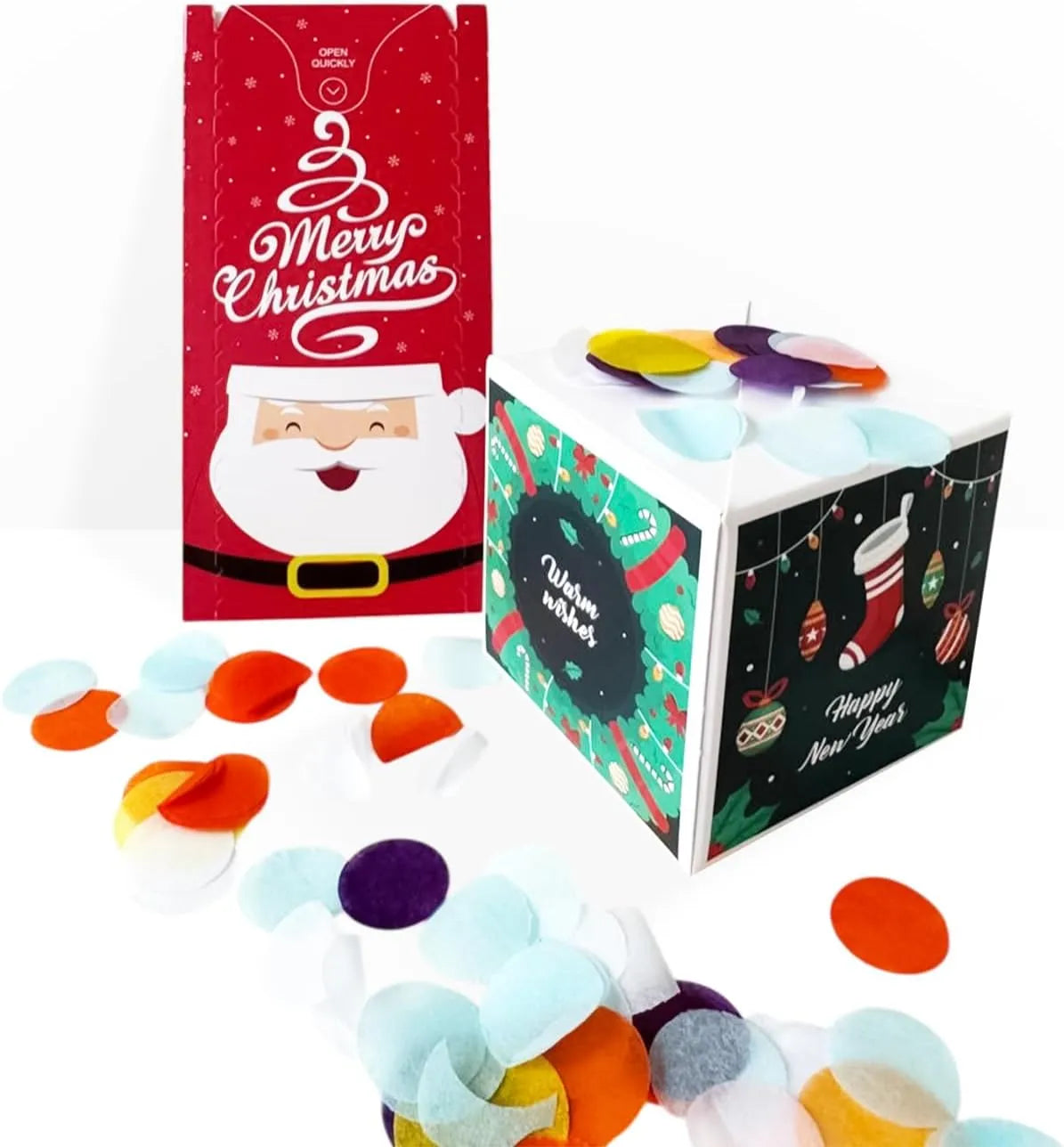 ✨Christmas Exploding Confetti Surprise Card – Pop-Up Joy in Every Envelope 🎄✨