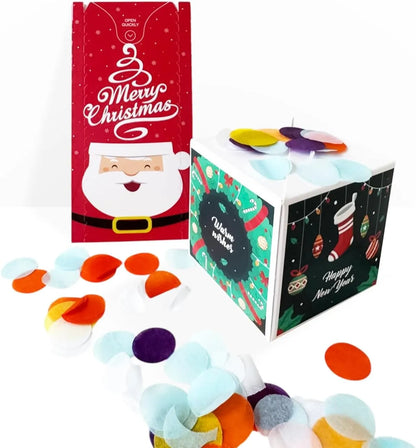 ✨Christmas Exploding Confetti Surprise Card – Pop-Up Joy in Every Envelope 🎄✨
