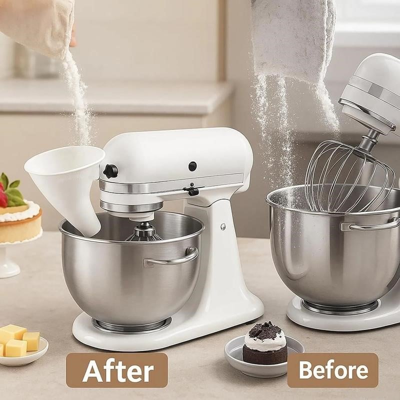 🔥This Week 50% OFF - ✨Flour Funnel for Kitchen Aid Stand Mixer🥳Buy 2 Get 10% Off